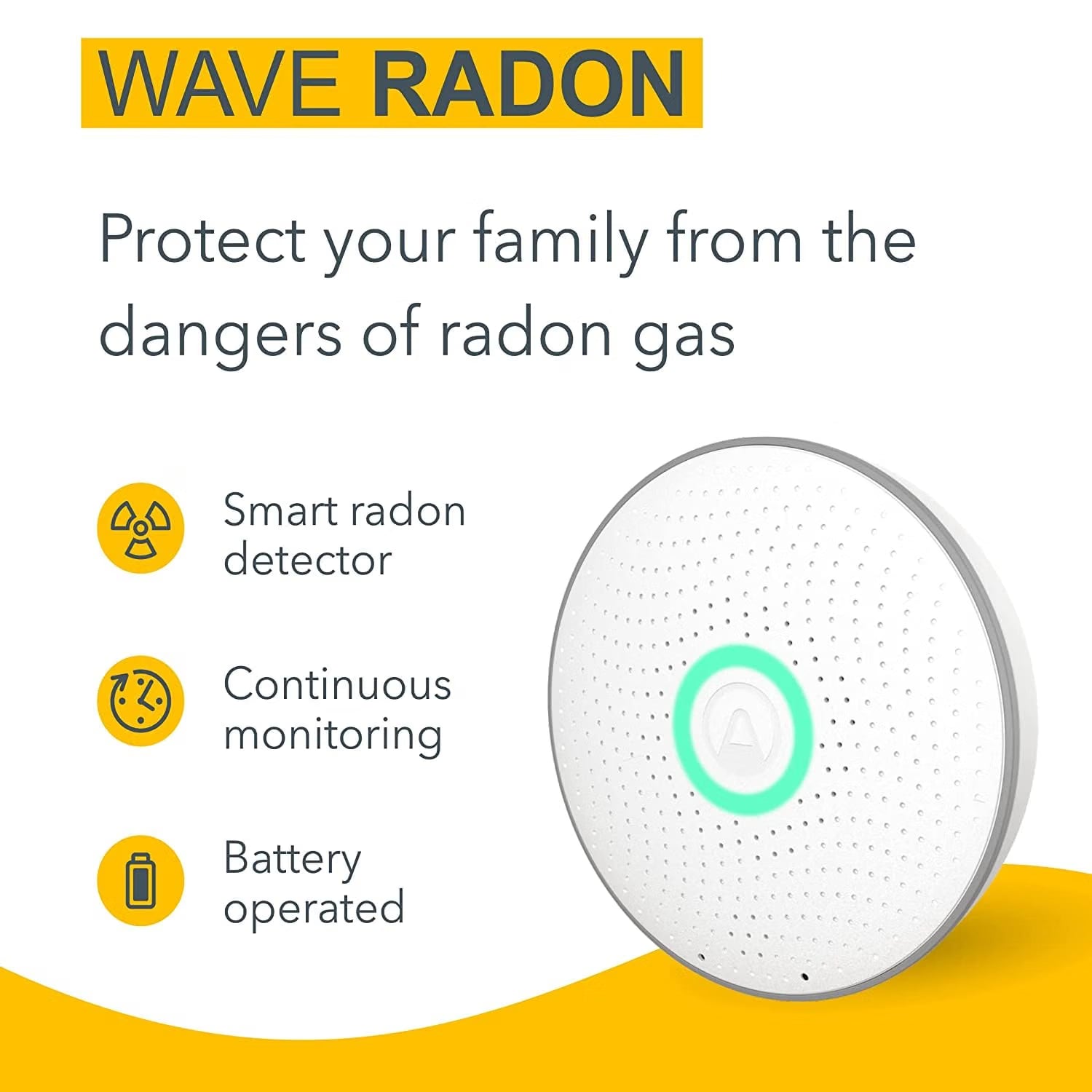 Smart Radon Detector with Humidity & Temperature Sensor