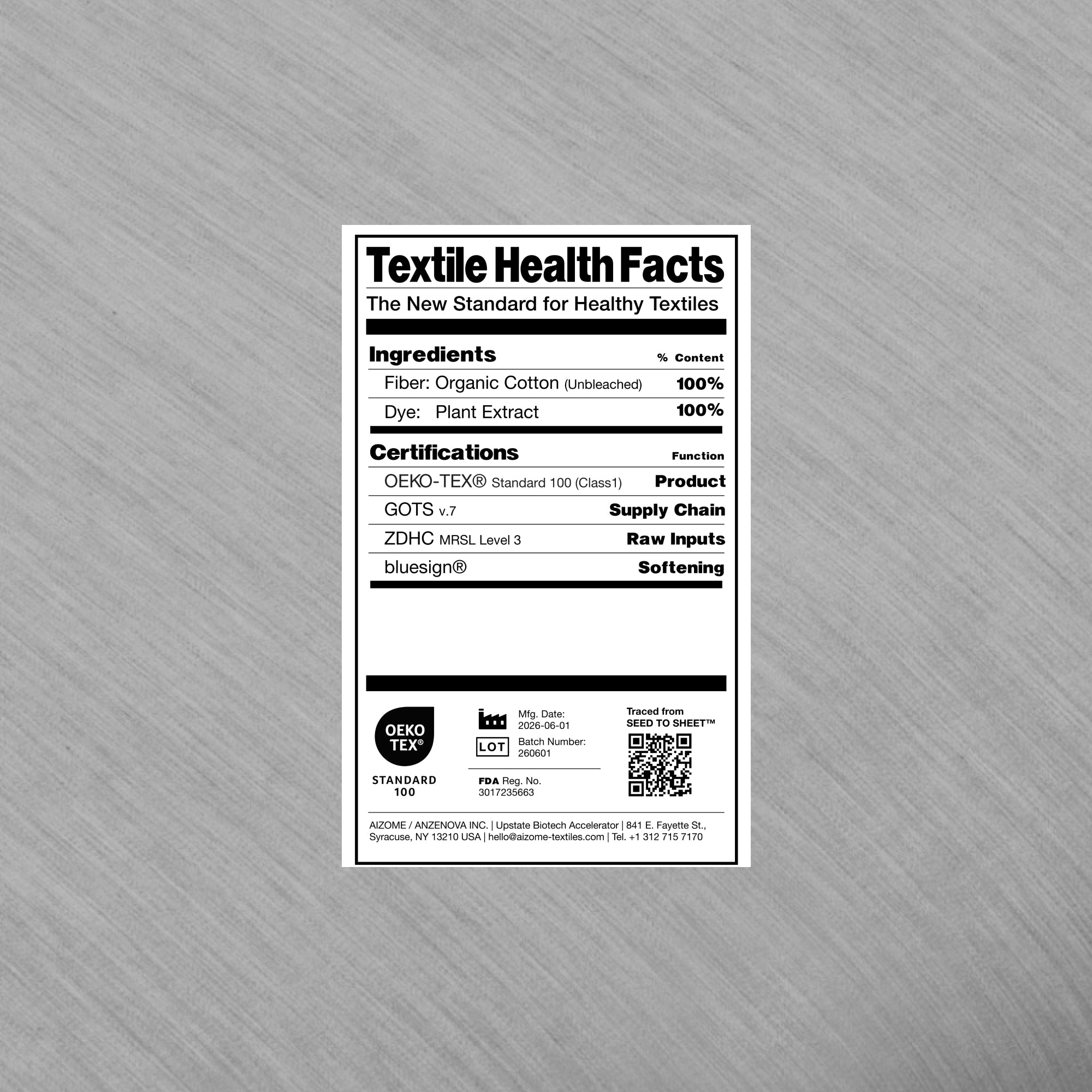 Organic Top Sheet